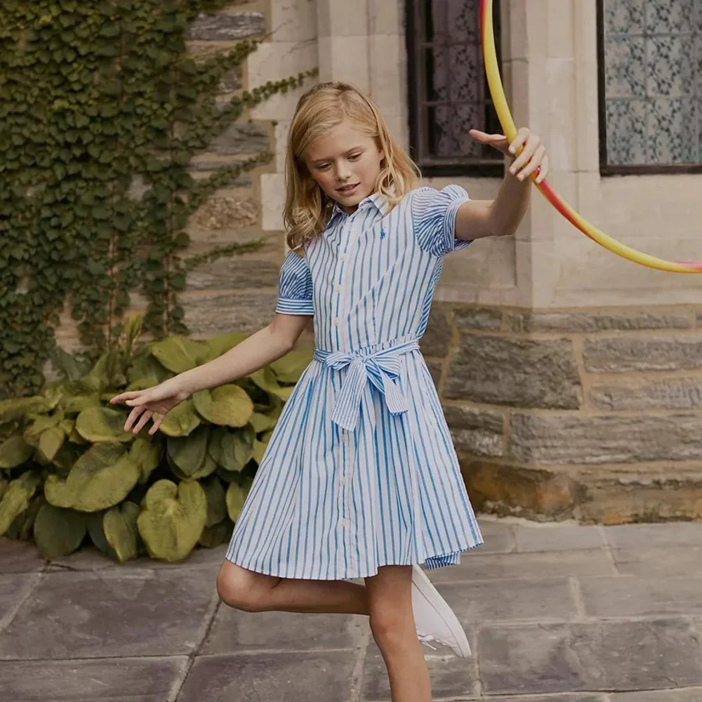 Polo Ralph Lauren | Dresses | Polo Ralph Lauren Girl Striped Cotton Shirt  Dress | Poshmark